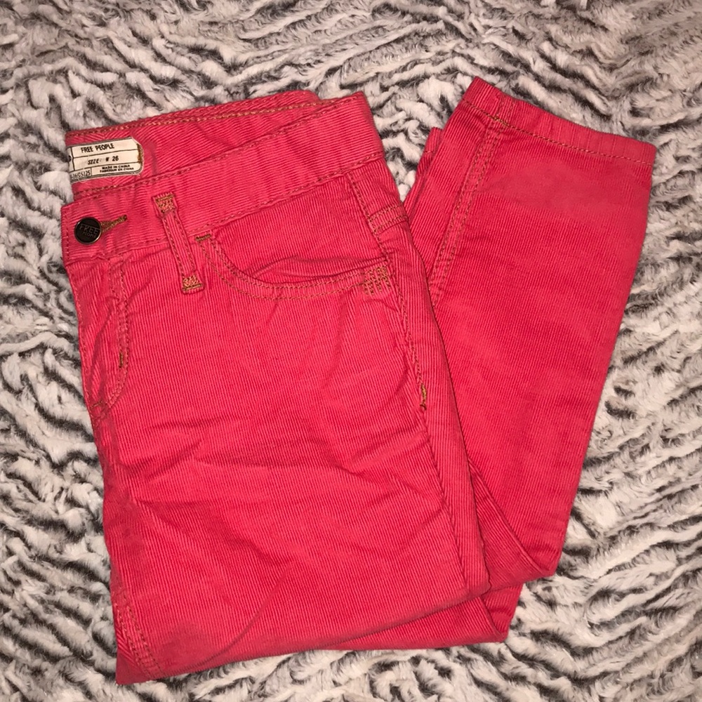 New free people pink cargo pants